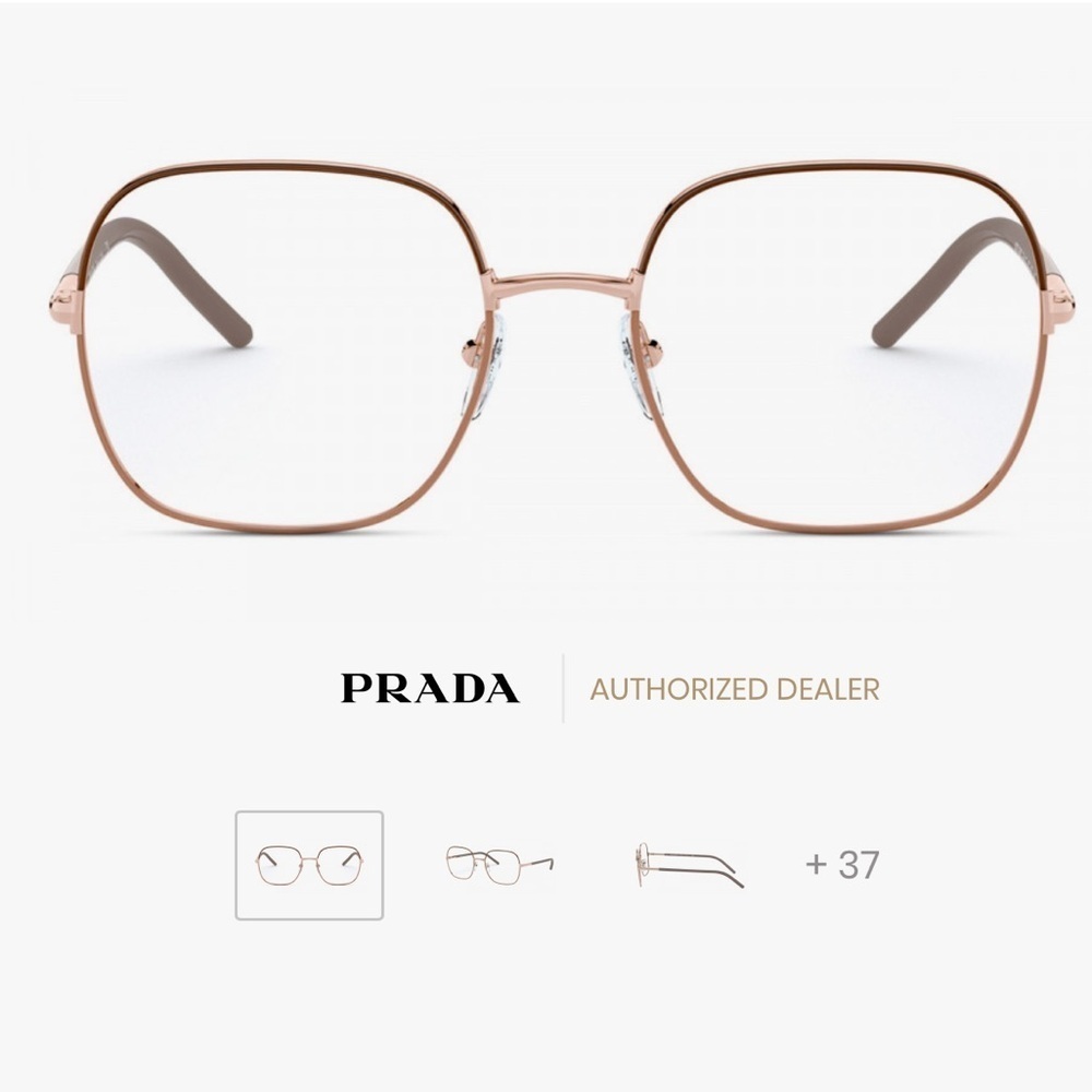 NEW Prada PR 56WV 02H1O1 54 Brown/Beige Eyeglasses PRESCRIPTION - Picture 2 of 16